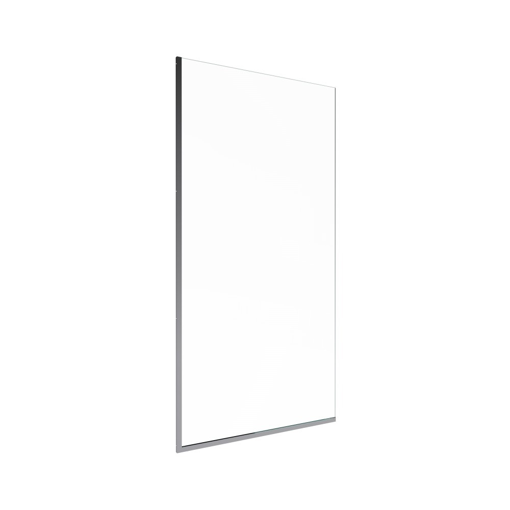 Штора на ванну Triton Статик-Хром 700х1400 мм стекло прозрачное, профиль хром