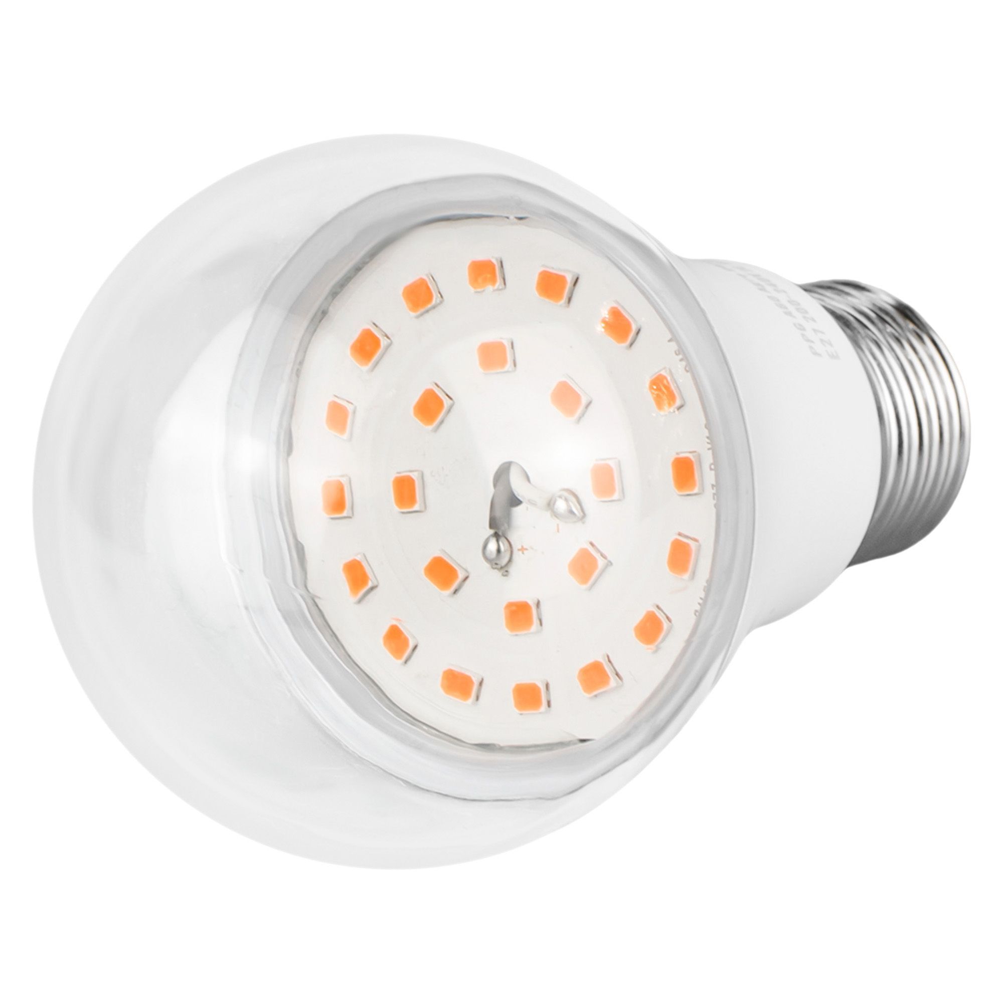 ЛАМПА светодиодная  для растений LED-A60-9W/SP/E27/CL ALM01WH