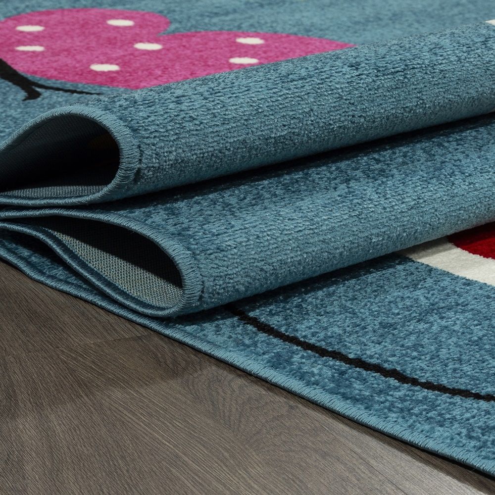 Ковер детский Rio Merinos 0772 0,8х1,5 м голубой