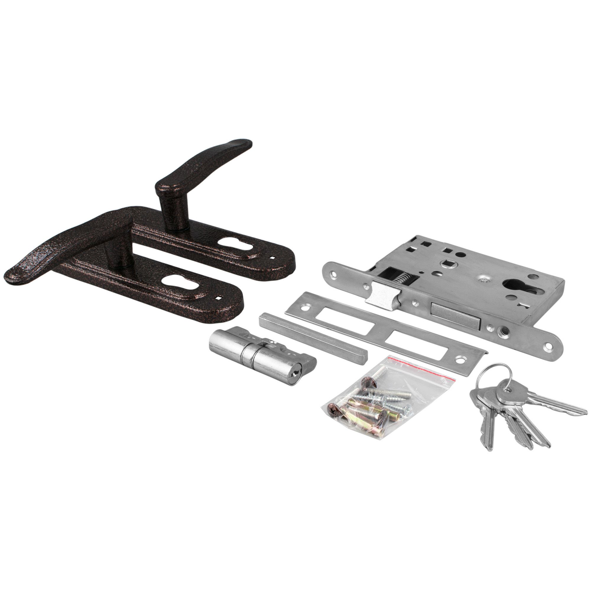 Замок врезной цилиндровый ЗВ4-3.03 медь ПТИМАШ