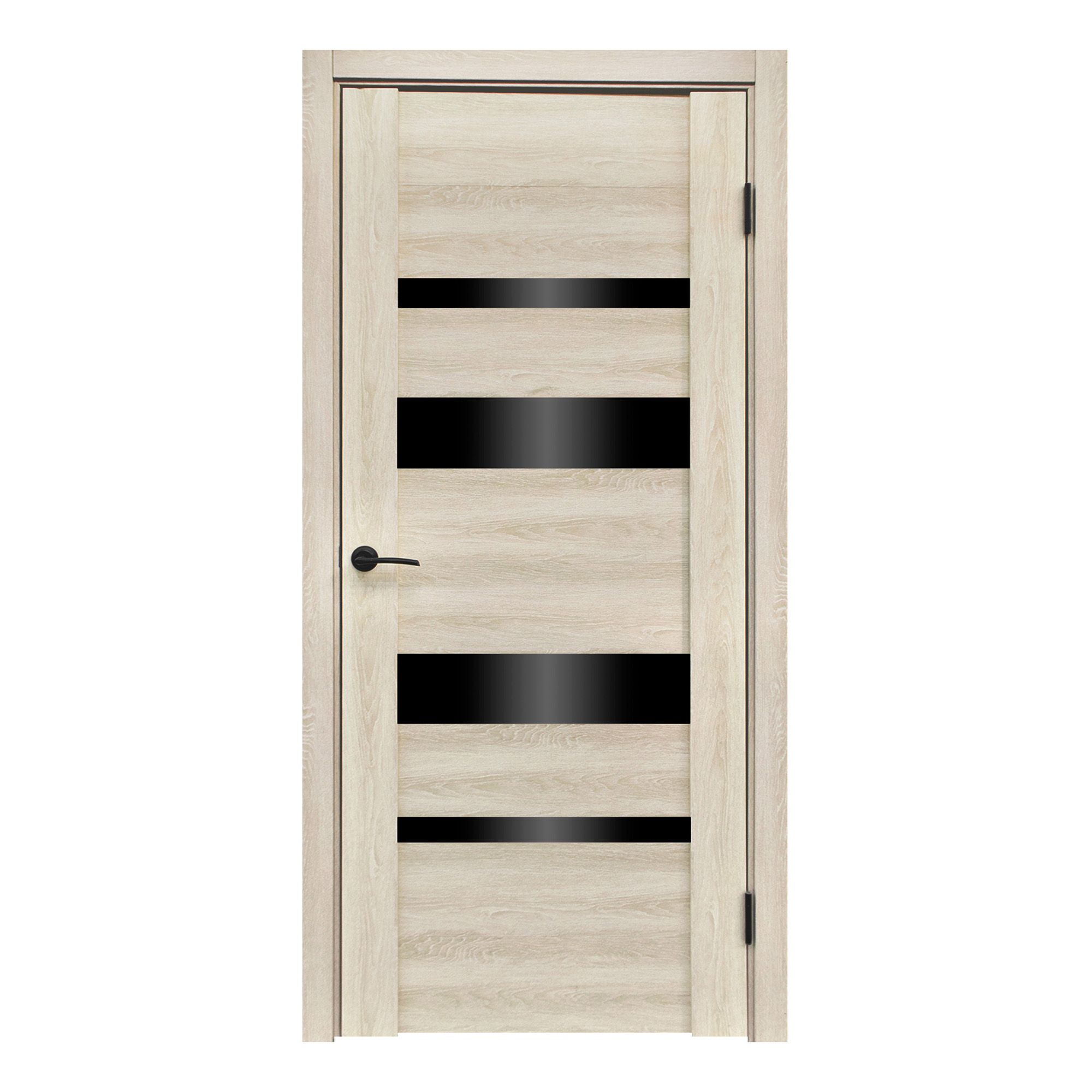 Полотно дверное ДО Тренд 11 стекло лакобель дуб филадельфия крем 600х200