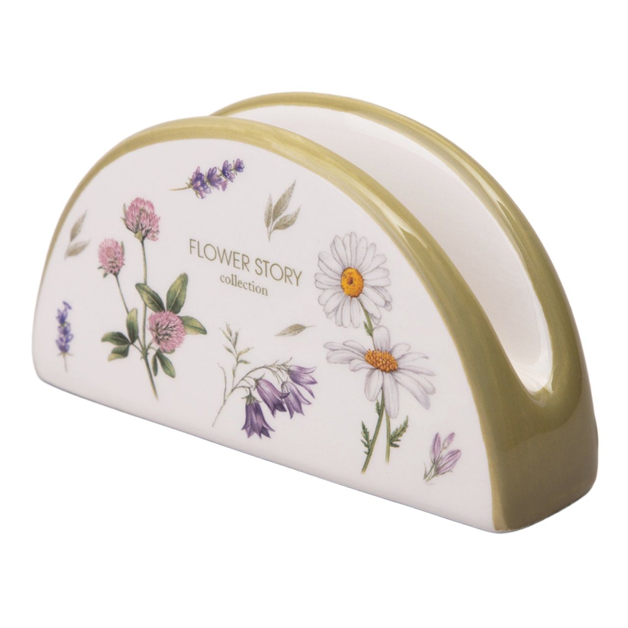 Салфетница Agness Flower story 13,5х4х7 см