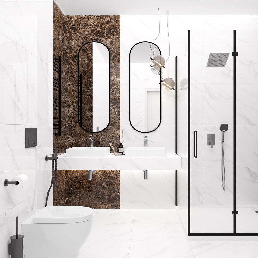 Керамогранит Laparet Swizer White 60х120 см белый полированный 1,44 м2