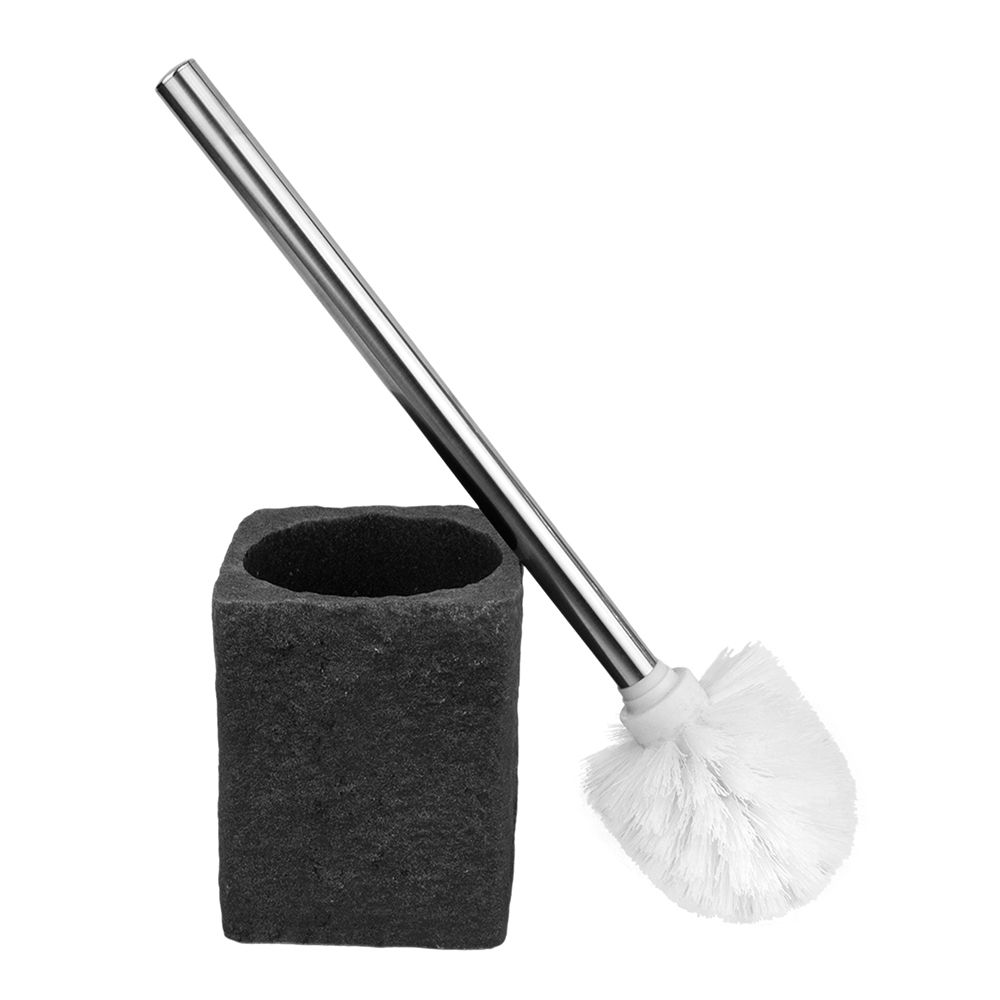 Ершик для унитаза напольный Stone Black