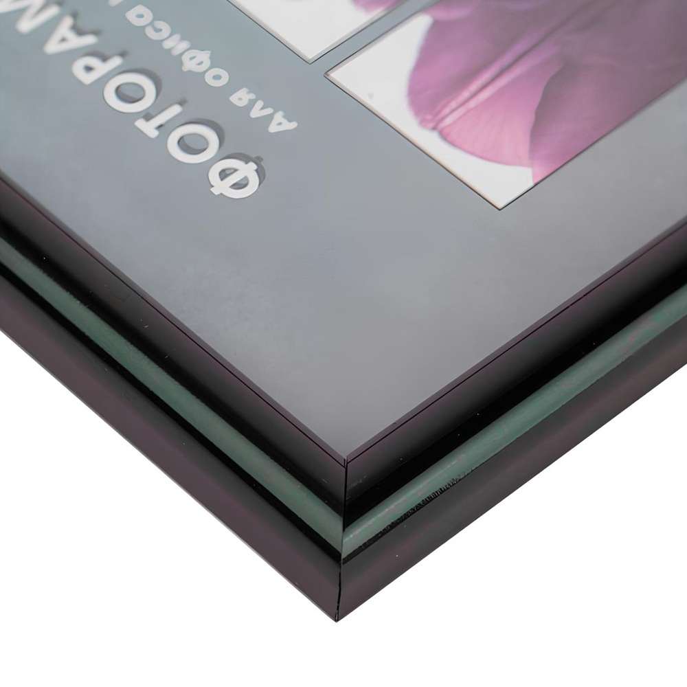 Фоторамка Image Art Радуга 30х40 см пластиковая со стеклом черный