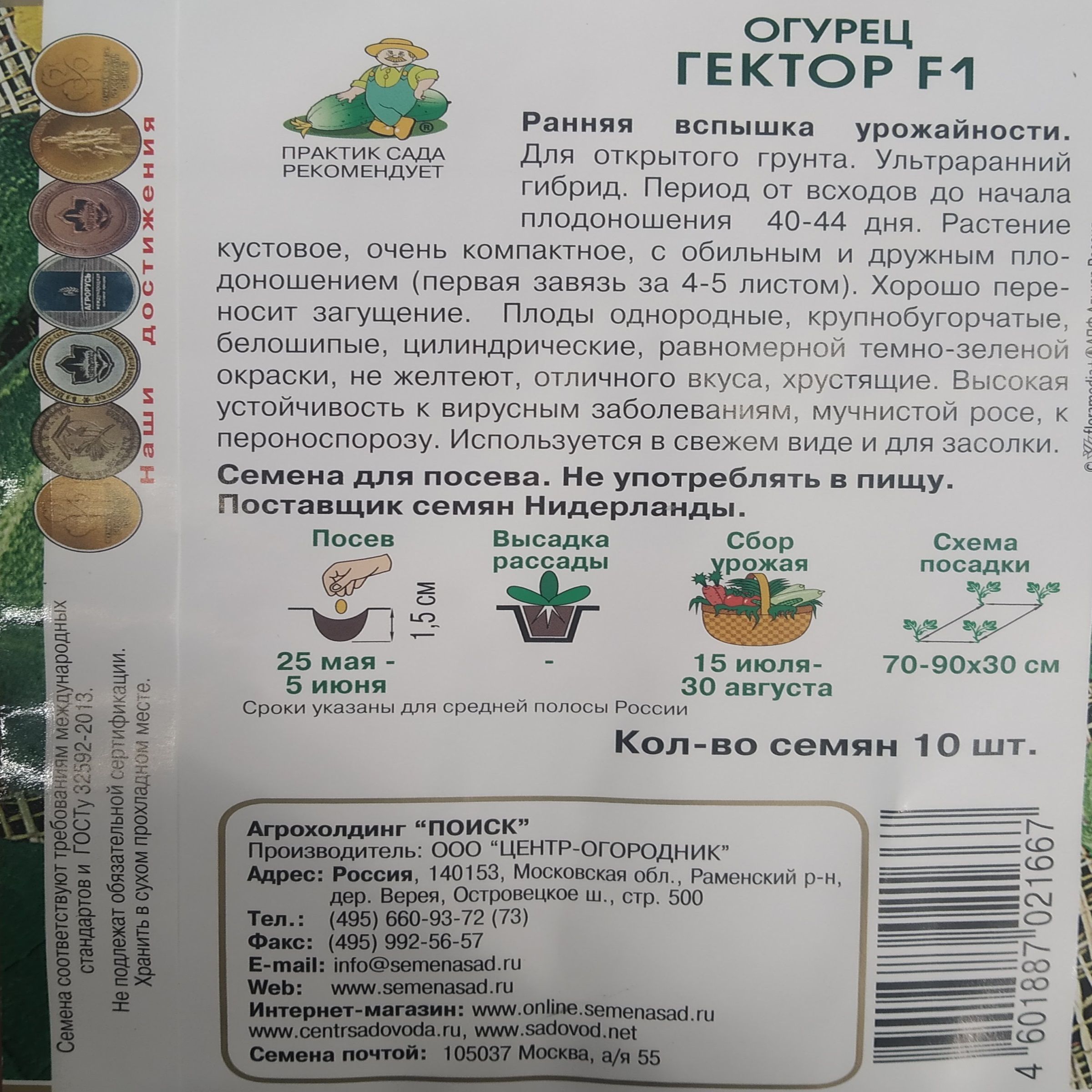 Огурец Гектор F1 ли