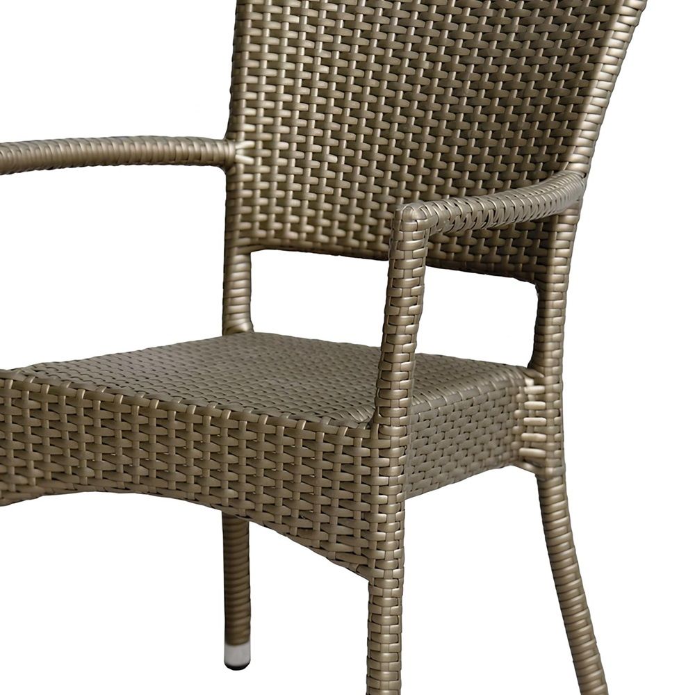 Кресло садовое Рим 58х61х86 см до 150 кг коричневое