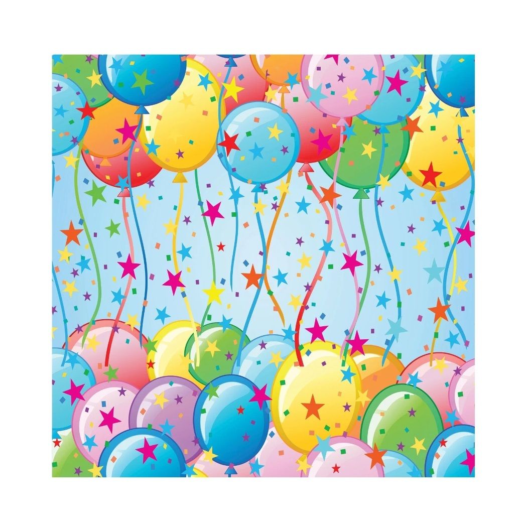 Салфетки бумажные трехслойные Шары 33x33 см 20 шт