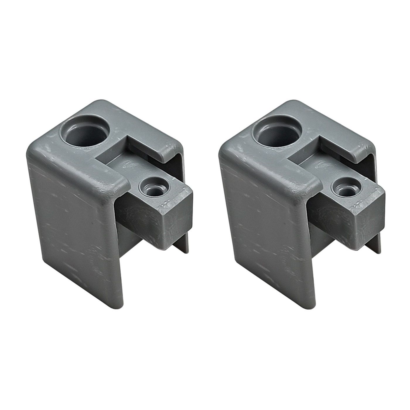 Заглушка торцевая однорядного усиленного профиля серый 2 шт арт.240433