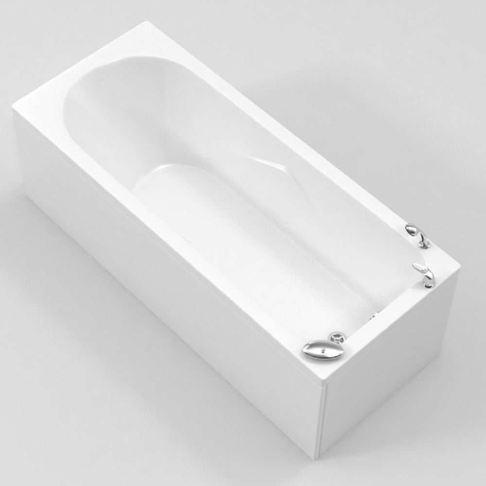 Ванна акриловая BellSan Тора 170 170х75 см каркас, слив-перелив