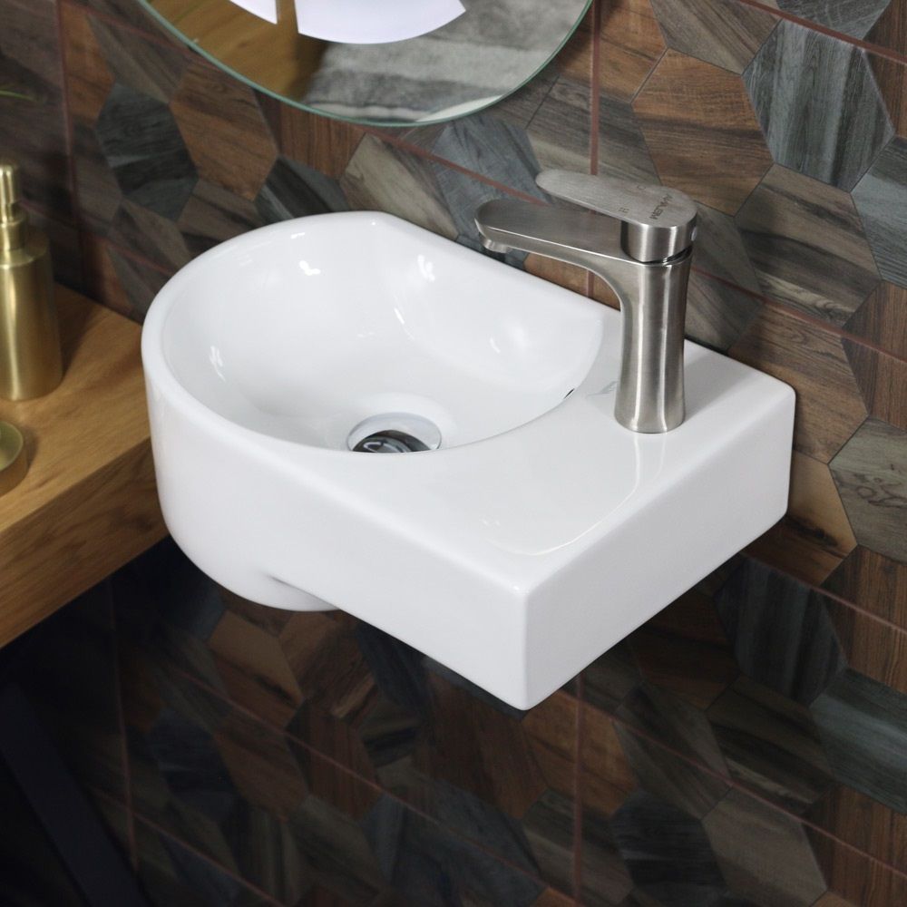 Раковина накладная Melana MLN-7954L 420х270х140 мм