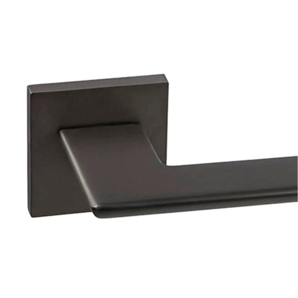 Ручка дверная Dенали light Мак-Кинли мат черный никель квадратная розетка