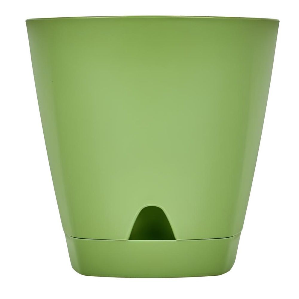 Горшок цветочный с подставкой Amsterdam оливковый 17 см 2,5 л