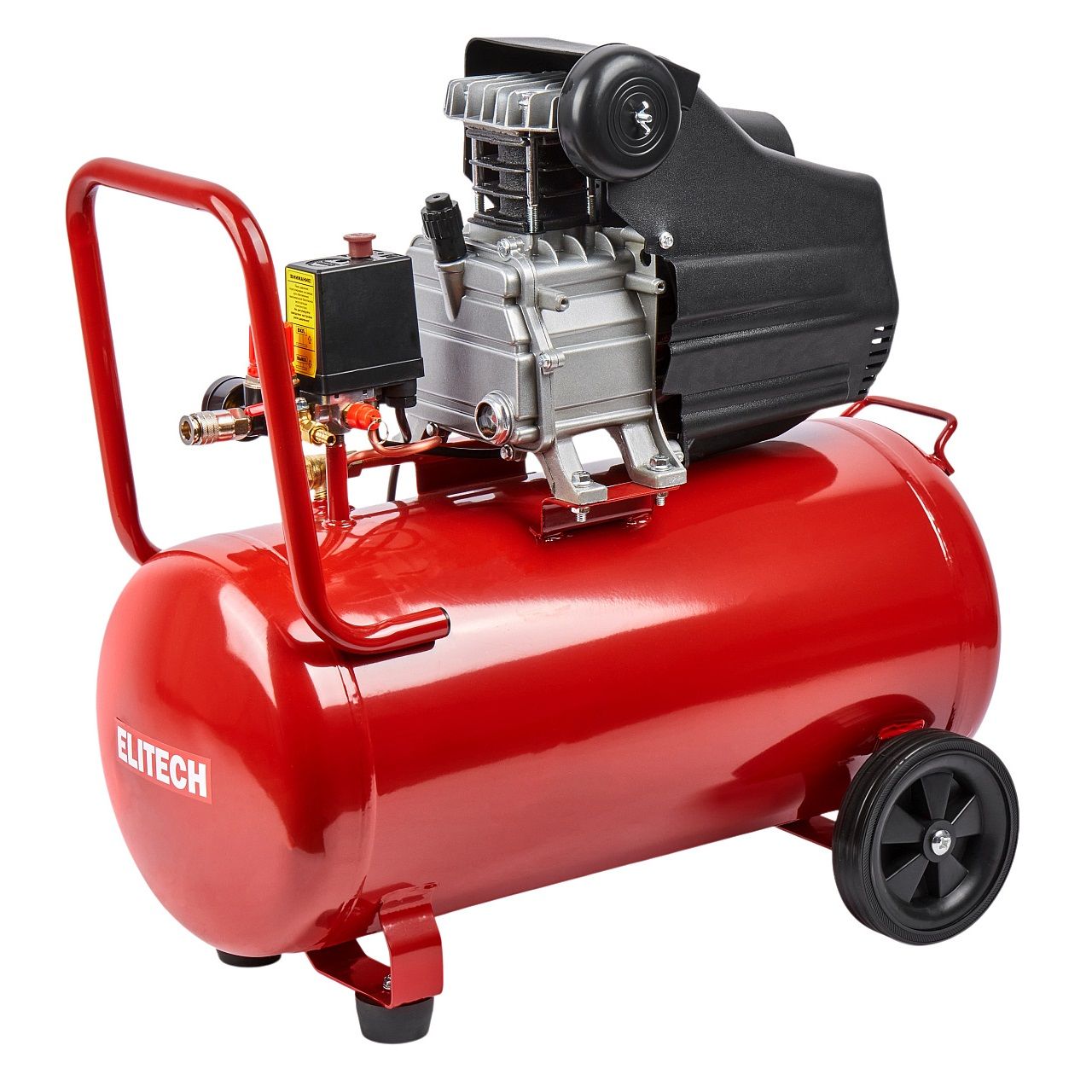 Компрессор коаксиальный масляный Elitech КМ 200-50 50 л 240 л/мин 1,5кВт