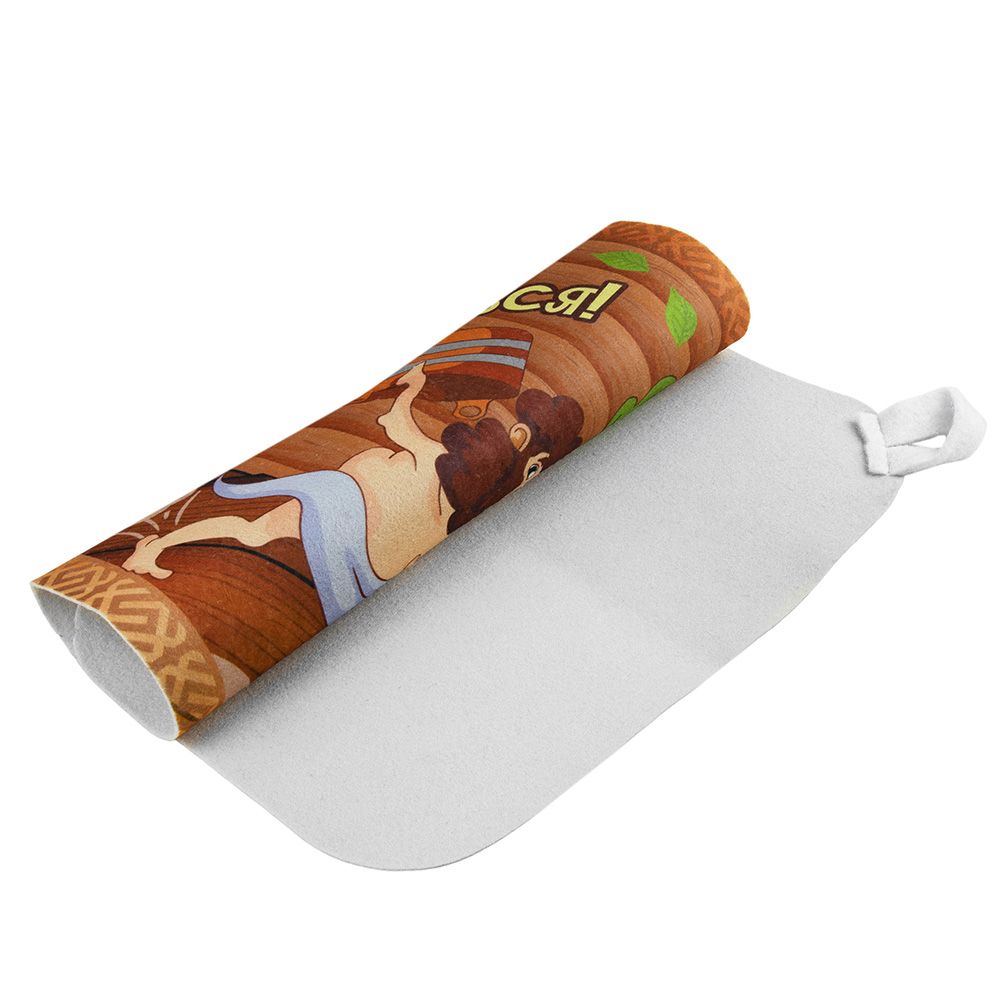 Коврик для бани 40х50 см Время попариться Бацькина баня