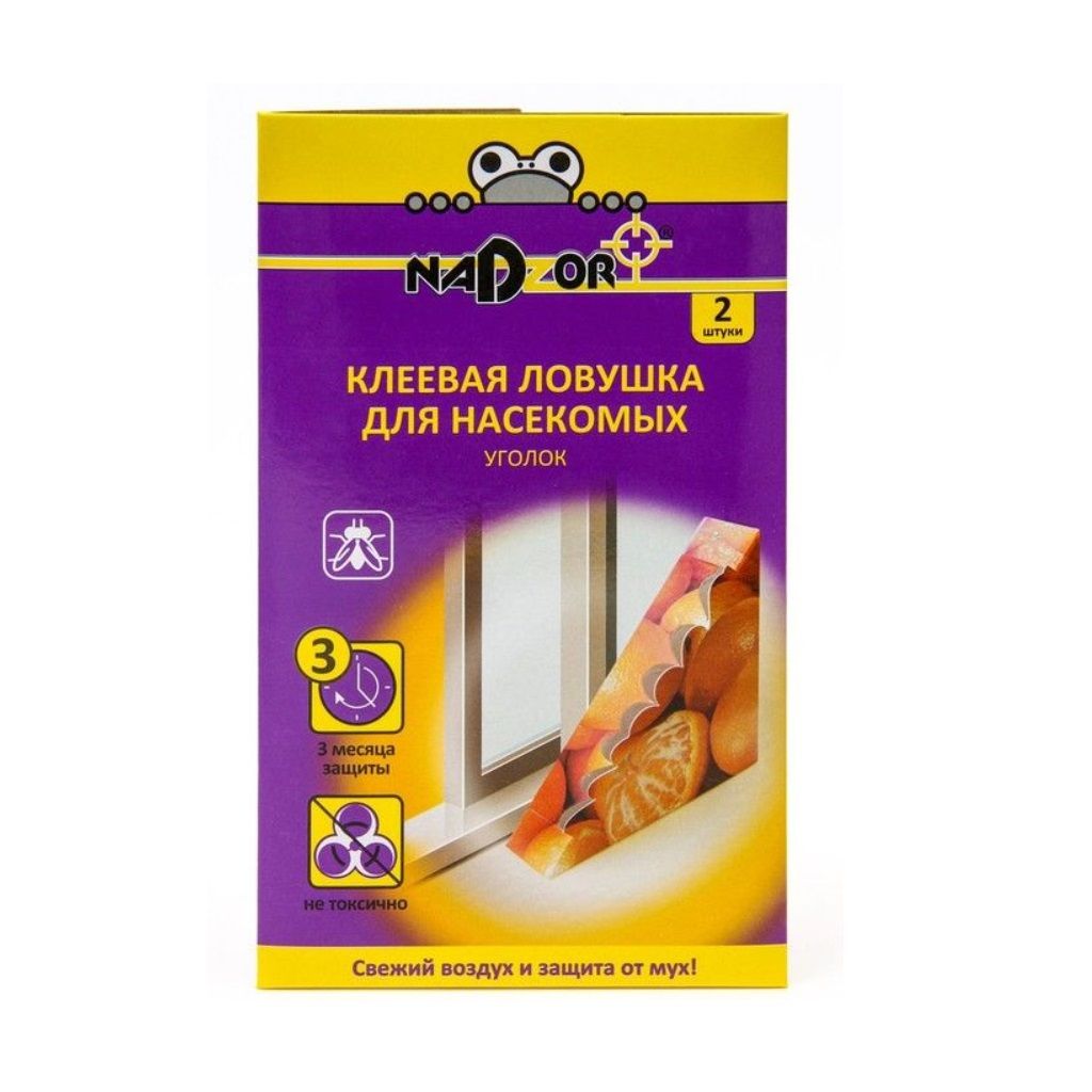 Ловушка клеевая для мух Уголок 2 шт Nadzor