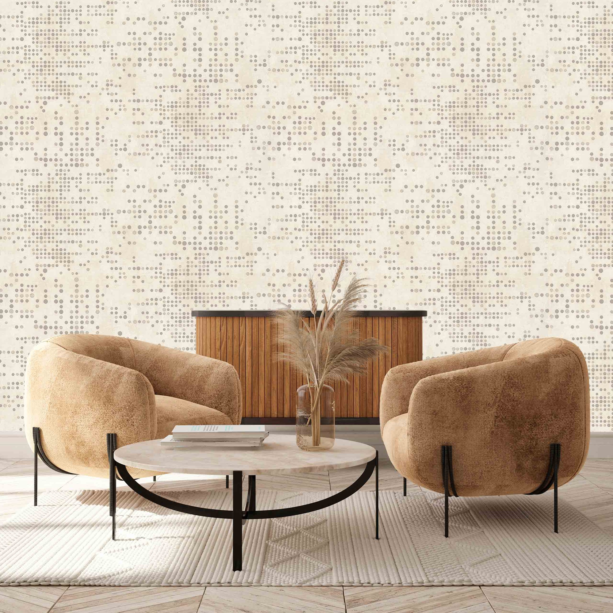 Обои Euro Decor Dotera 7331-17 белые геометрия 1,06х10 м