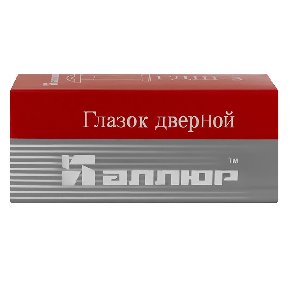 Глазок дверной АЛЛЮР ГДШ-3 БШт 50-75мм d=16мм хром 300 12