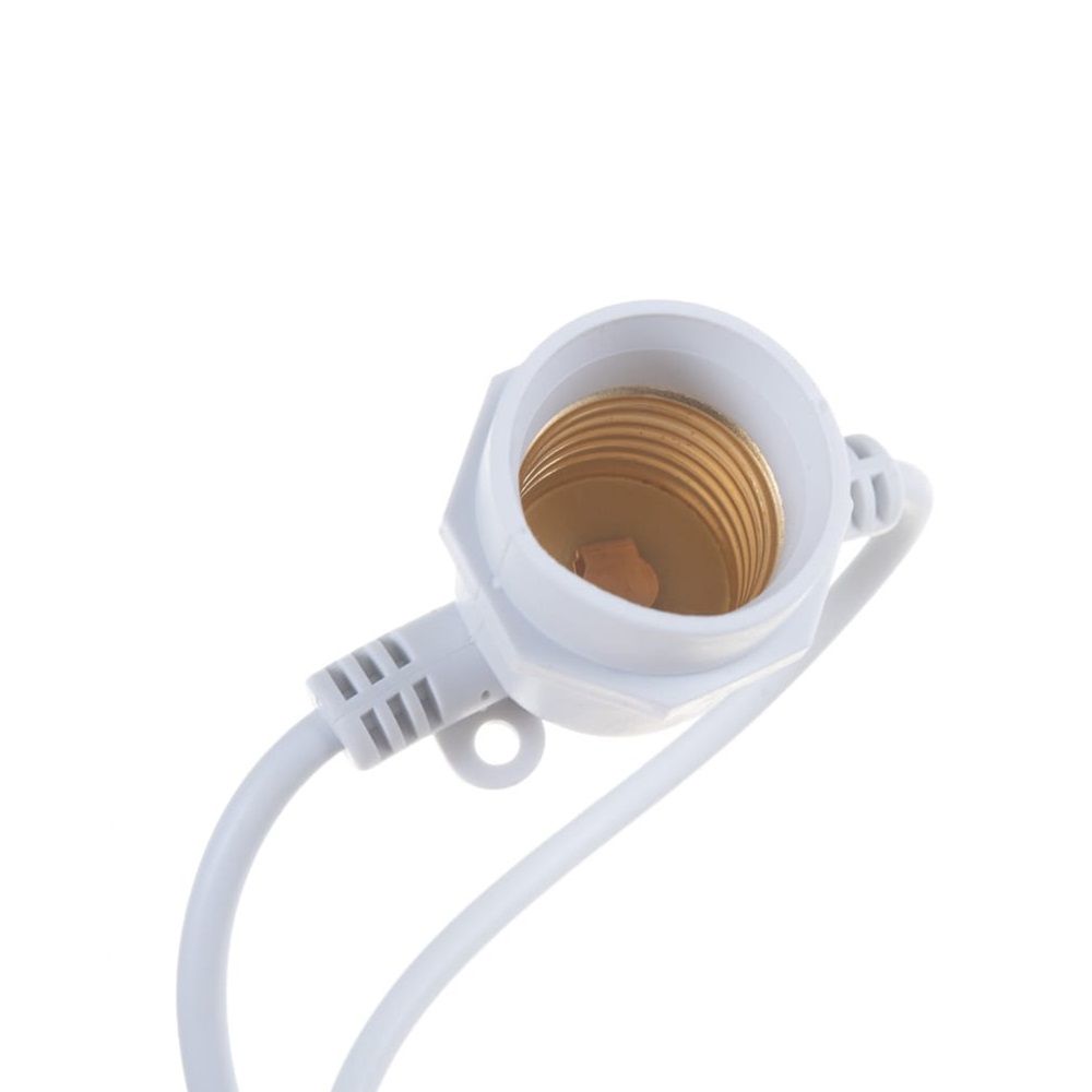 Гирлянда уличная Feron Белт Лайт белая 20 E27 шаг 50 см, 10м+3м IP65 CL50-13 29886