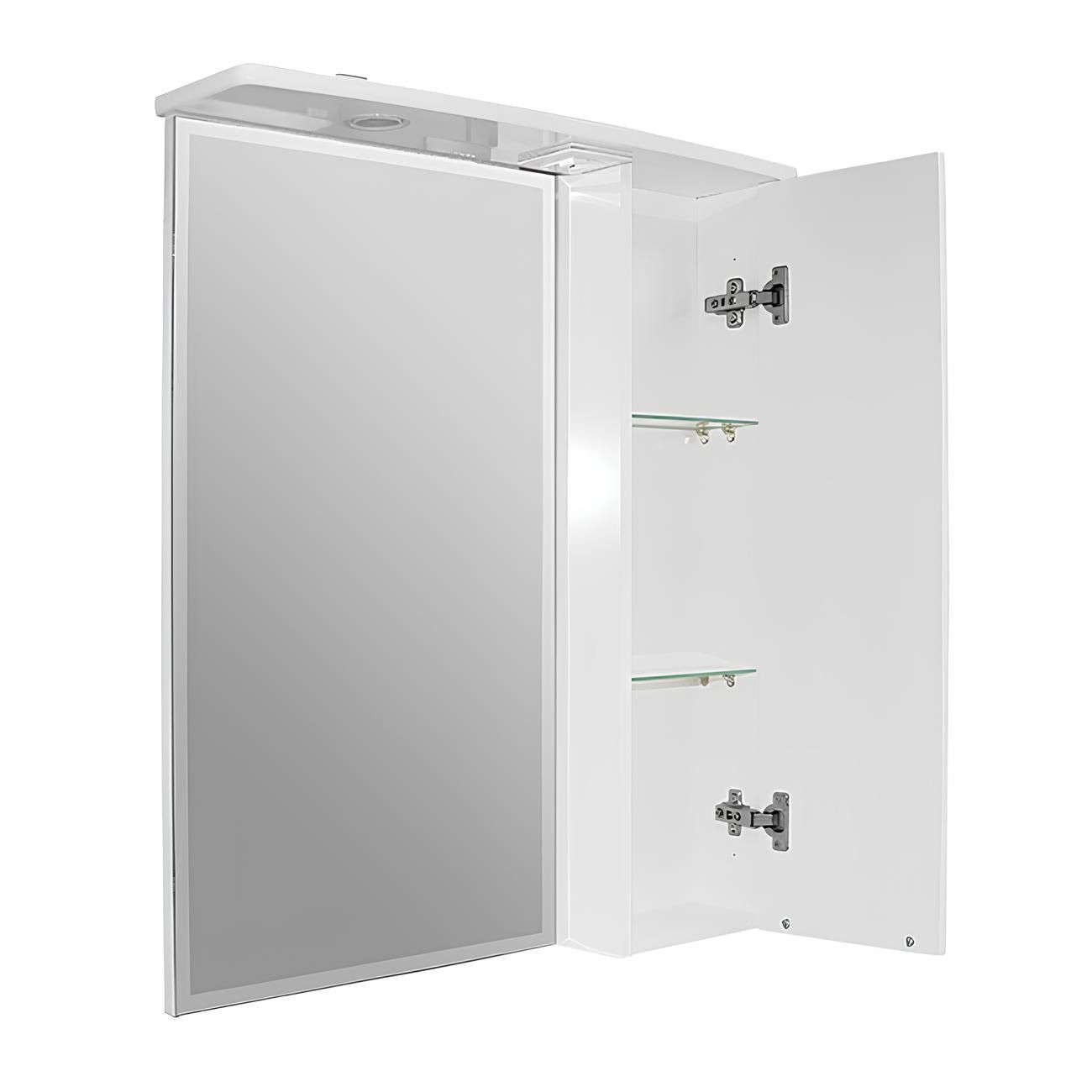 Шкаф зеркальный Кассиопея 75 750х816х170 мм правый с подстветкой