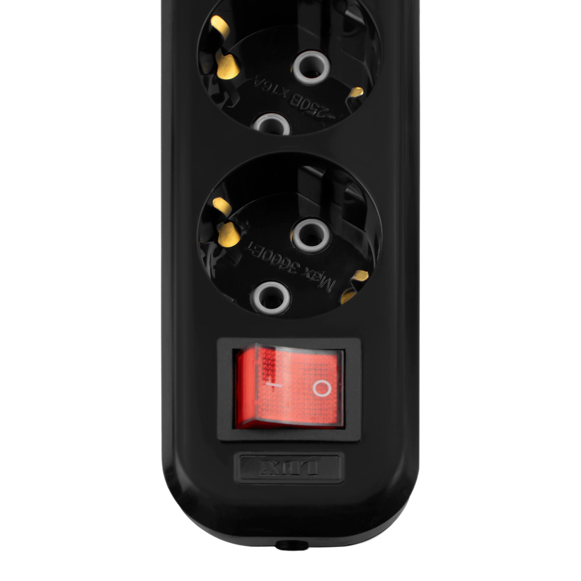 Разветвитель сетевой 3 розетки 16А,  мощность 3500Ватт, с/заземл,S-GES3-16T Uniel