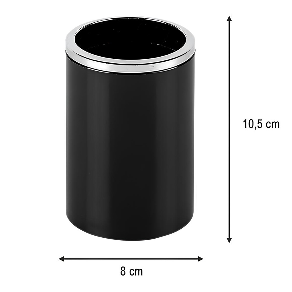 Стакан для зубных щеток Lenox черный пластик