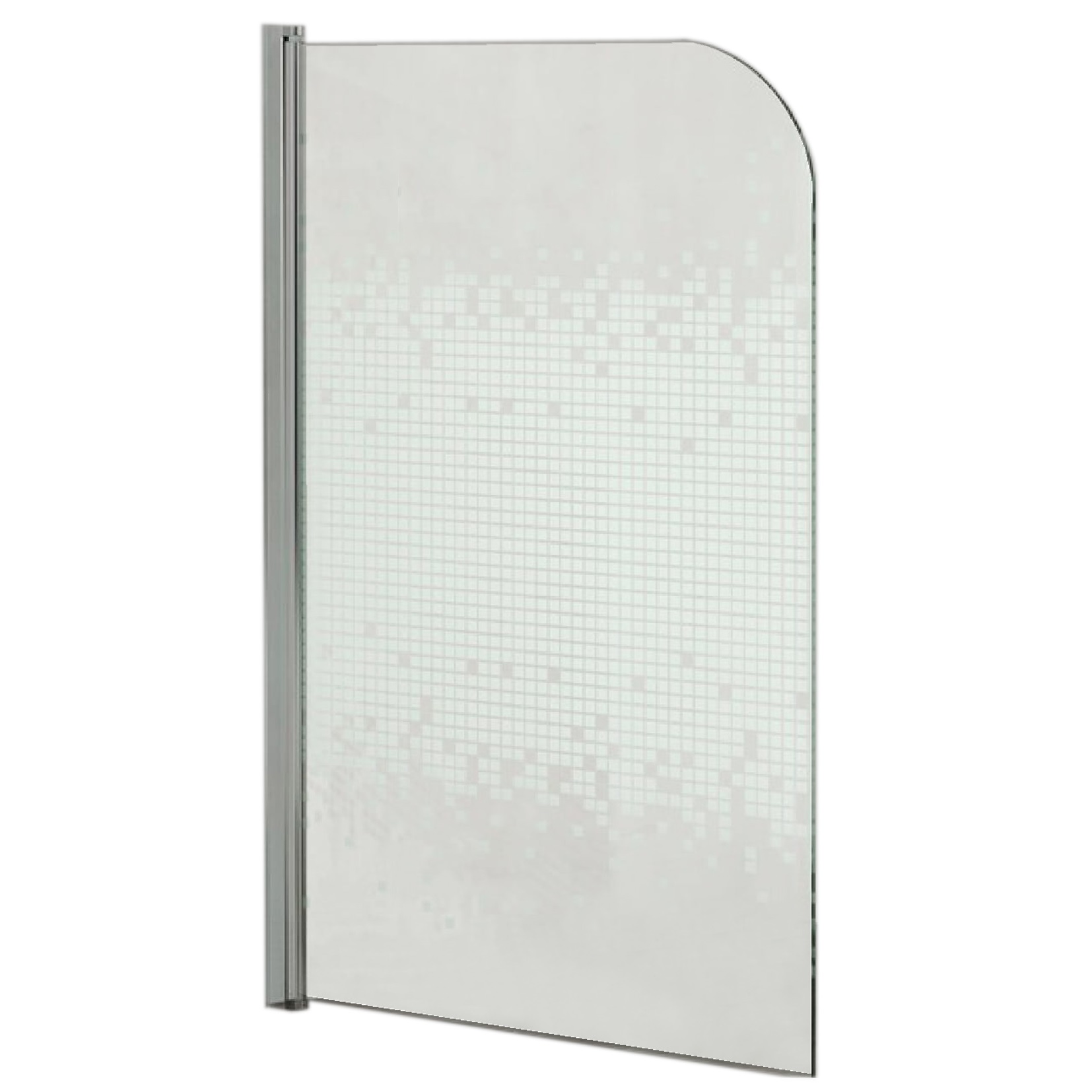 Штора на ванну Loranto CS-L1485 850х1400 мм стекло прозрачное 6 мм, профиль хром