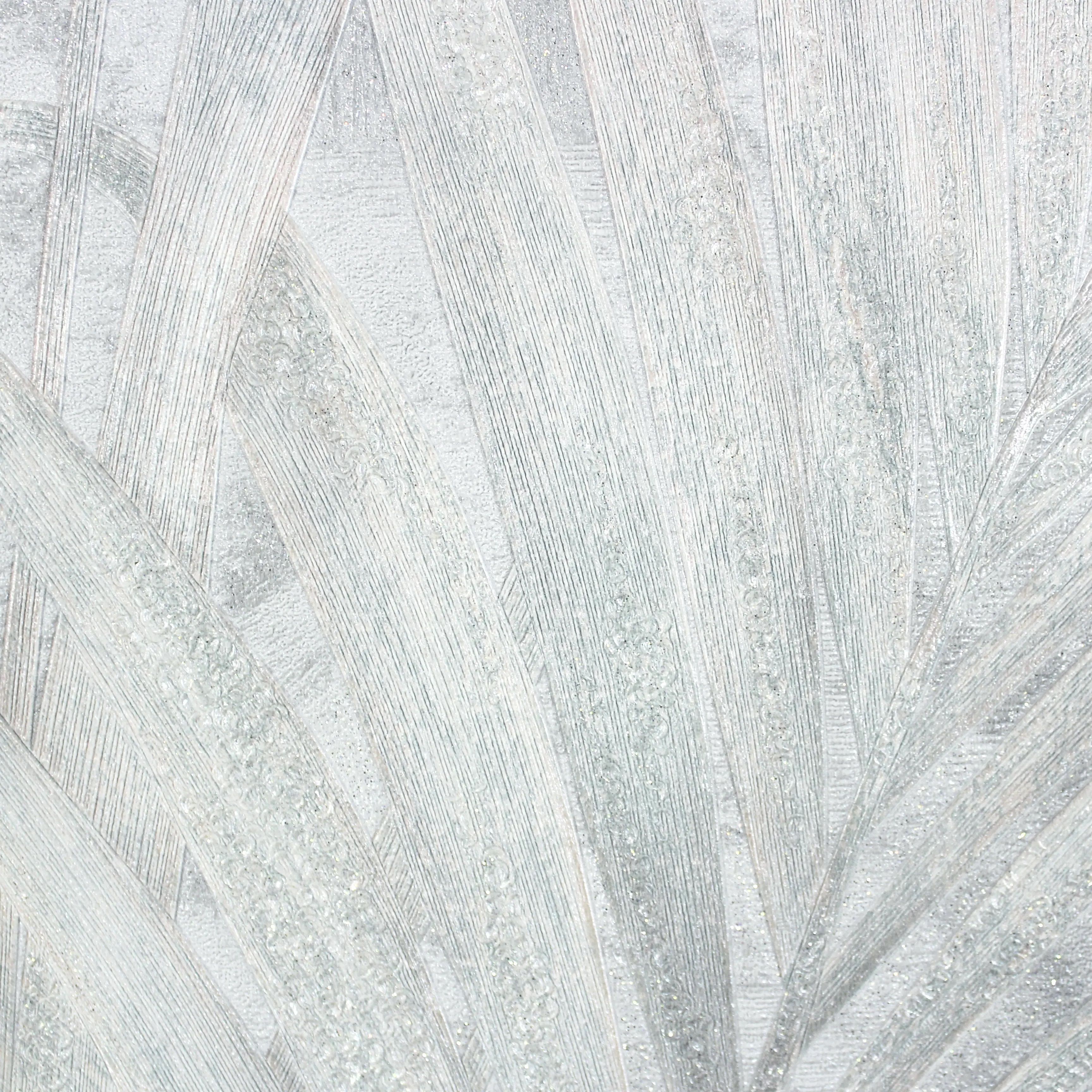 Обои Erismann Tanzania 60491-04 серые листья пальмы 1,06х10,05 м