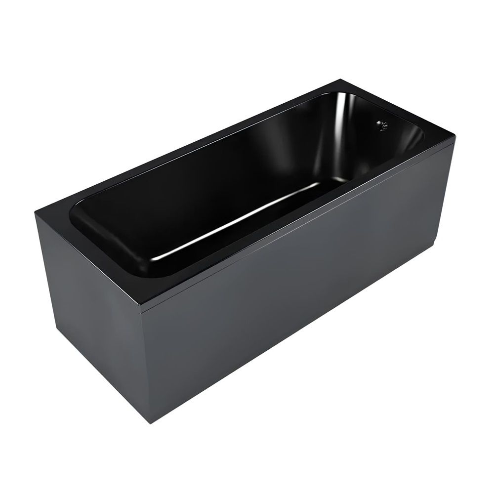 Экран под ванну торцевой Strict Black 700 70 см черный