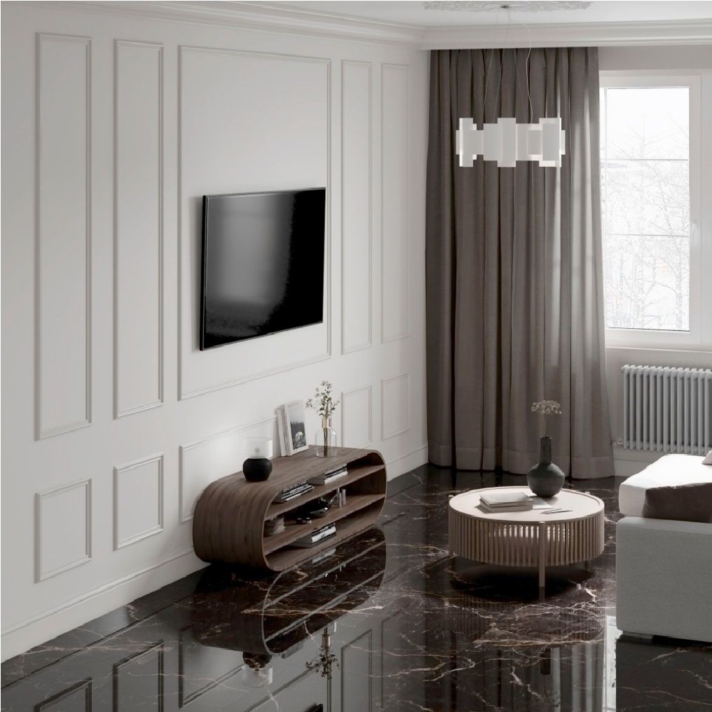 Керамогранит Laparet Xtreme nero 60x120 cм черный полированный 1,44 м2