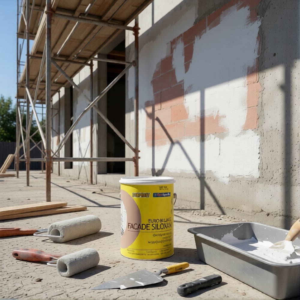 Краска фасадная в/э Symphony Euro-Balance Siloxan база LC прозрачная 1 кг/0,9 л