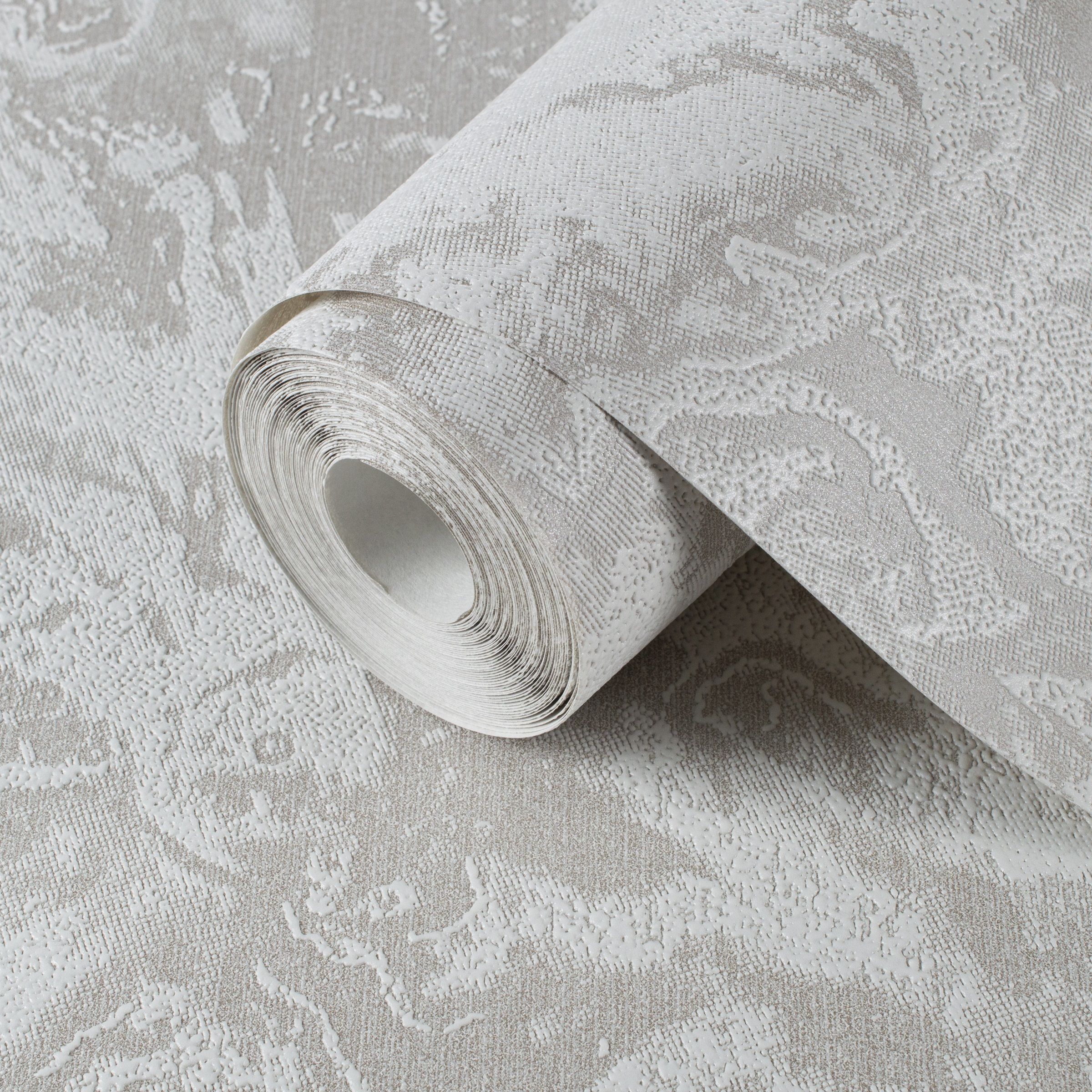 Обои Green Walls Фернандо С50 5056 02 бежевые штукатурка 1,06х10,05 м