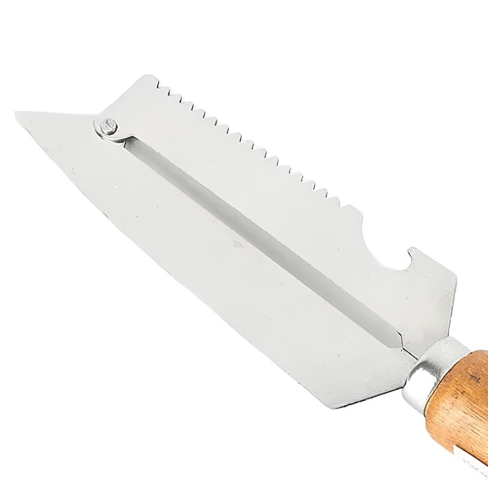 Нож-шинковка 21х4х2 см нержавеющая сталь дерево упаковочный пакет 9902559