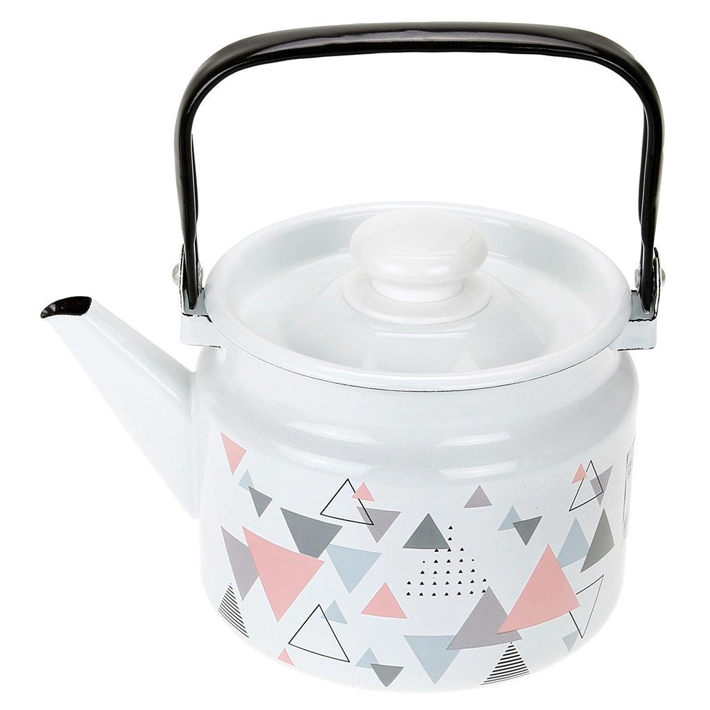 Чайник эмалированный 2 л Треугольники С-2710П2/4Рч