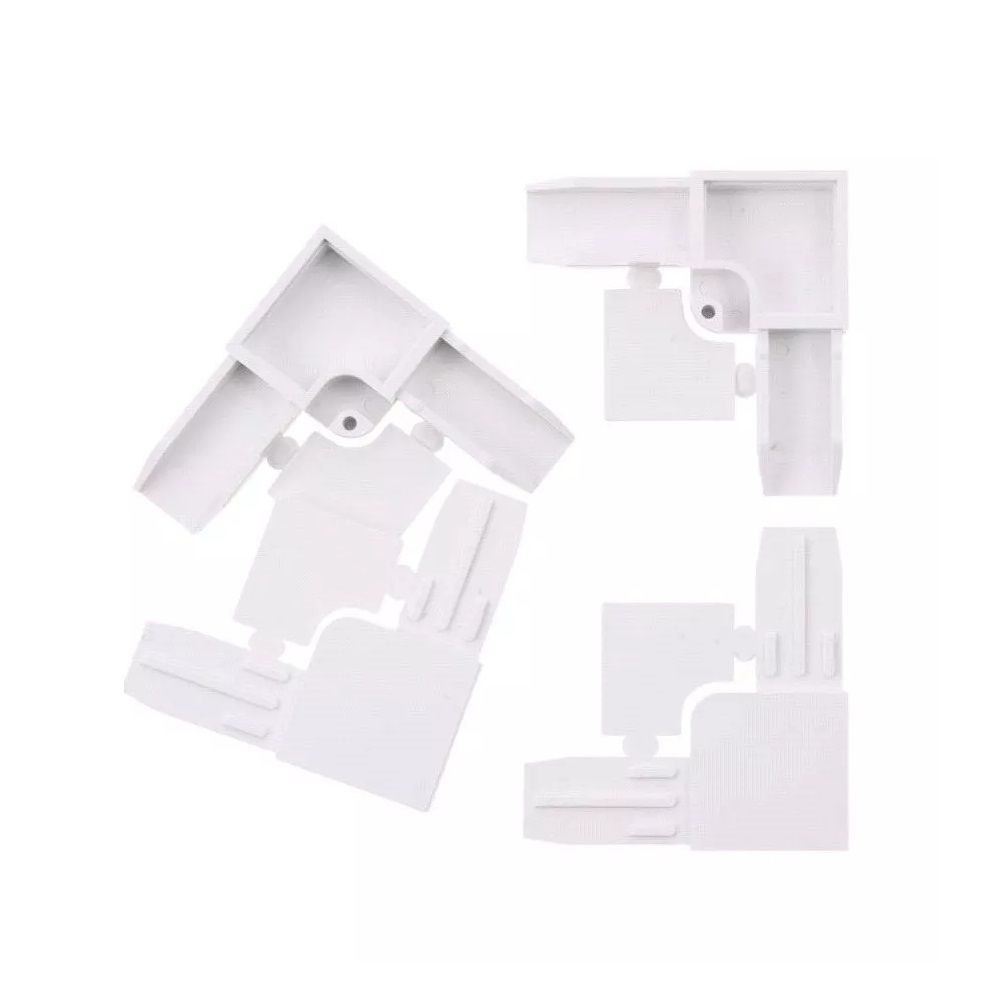 Уголок соединительный для москитного профиля пластиковый белый 4 шт
