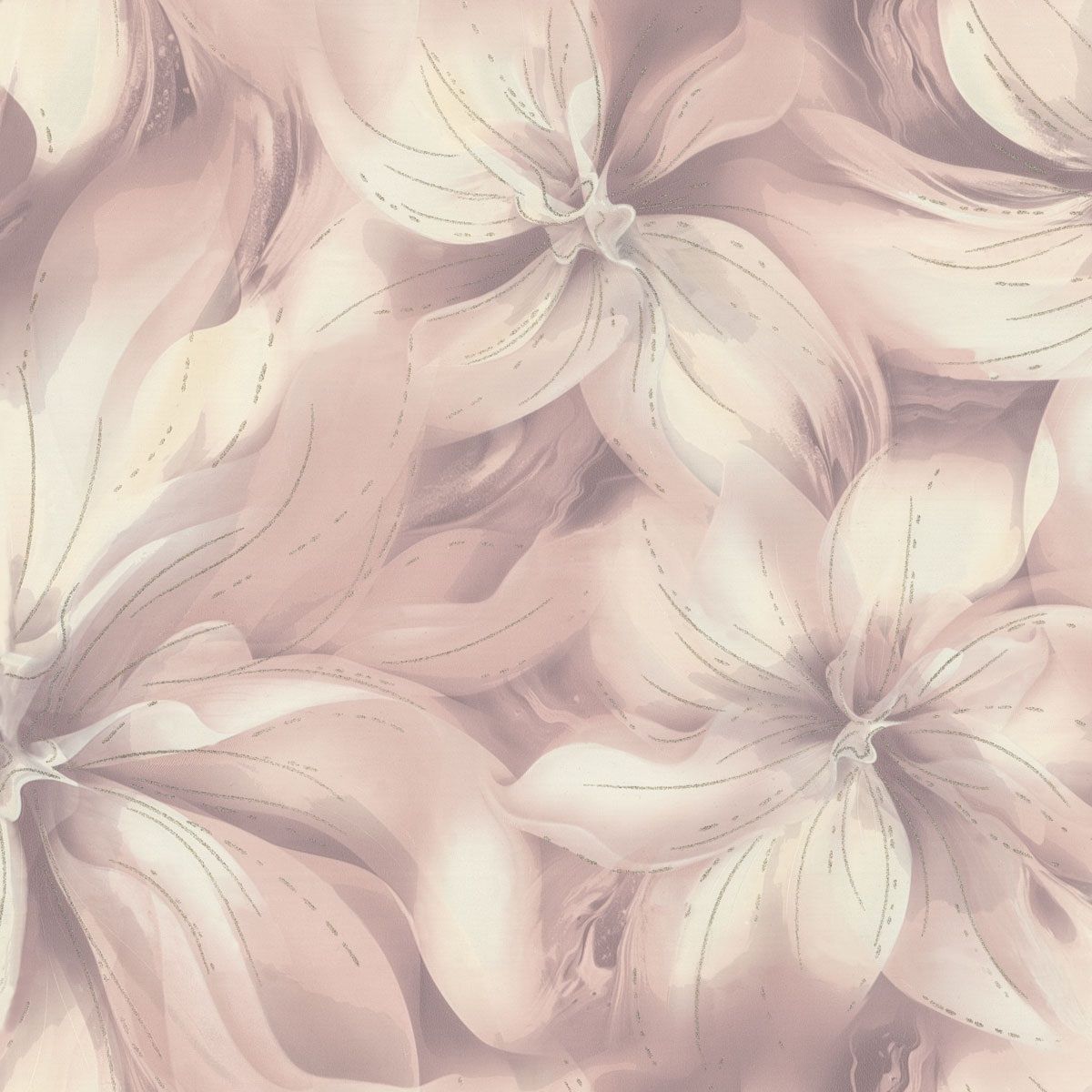 Обои Euro Decor Lilu 8082-06 сиреневые цветок крупный 1,06х10,05 м