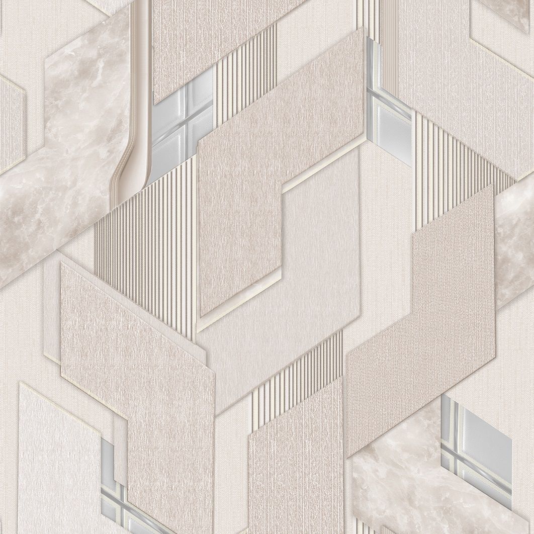 Обои TM Decolor Фьюжн-Н С6 Д986 гр 5 02 бежевые геометрия 0,53х10,05 м