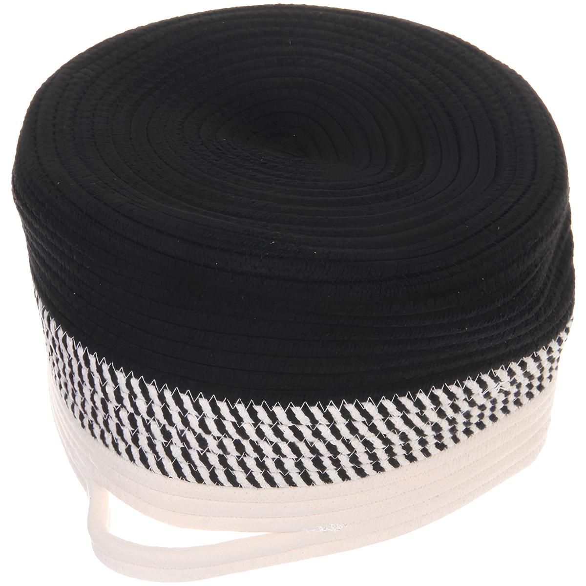 Корзина для хранения Трегория 27х16 см черно-белая