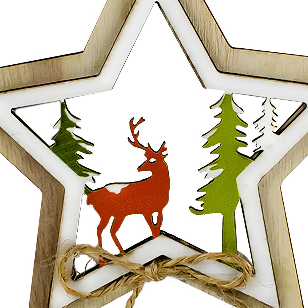Украшение новогоднее Звезда 10х10 см