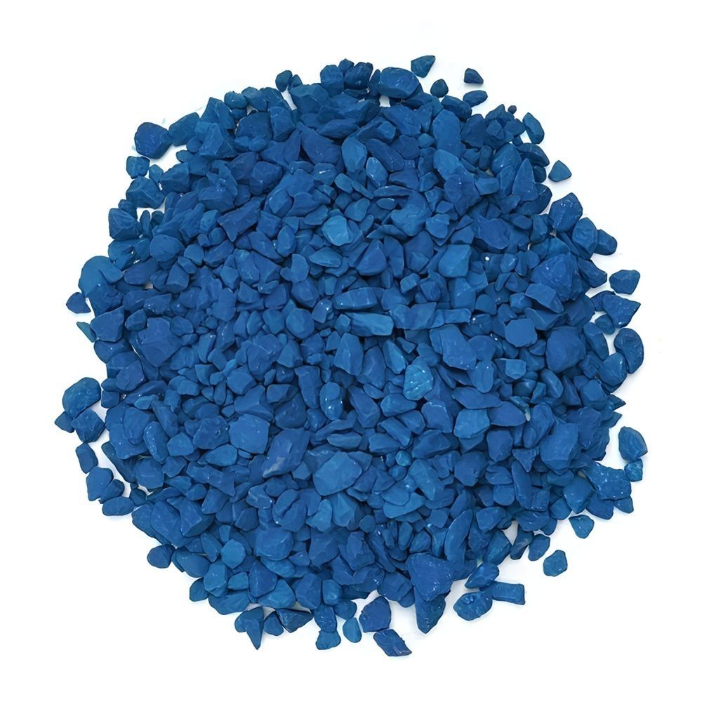 Крошка мраморная синяя 10 кг фракция 5-10 мм