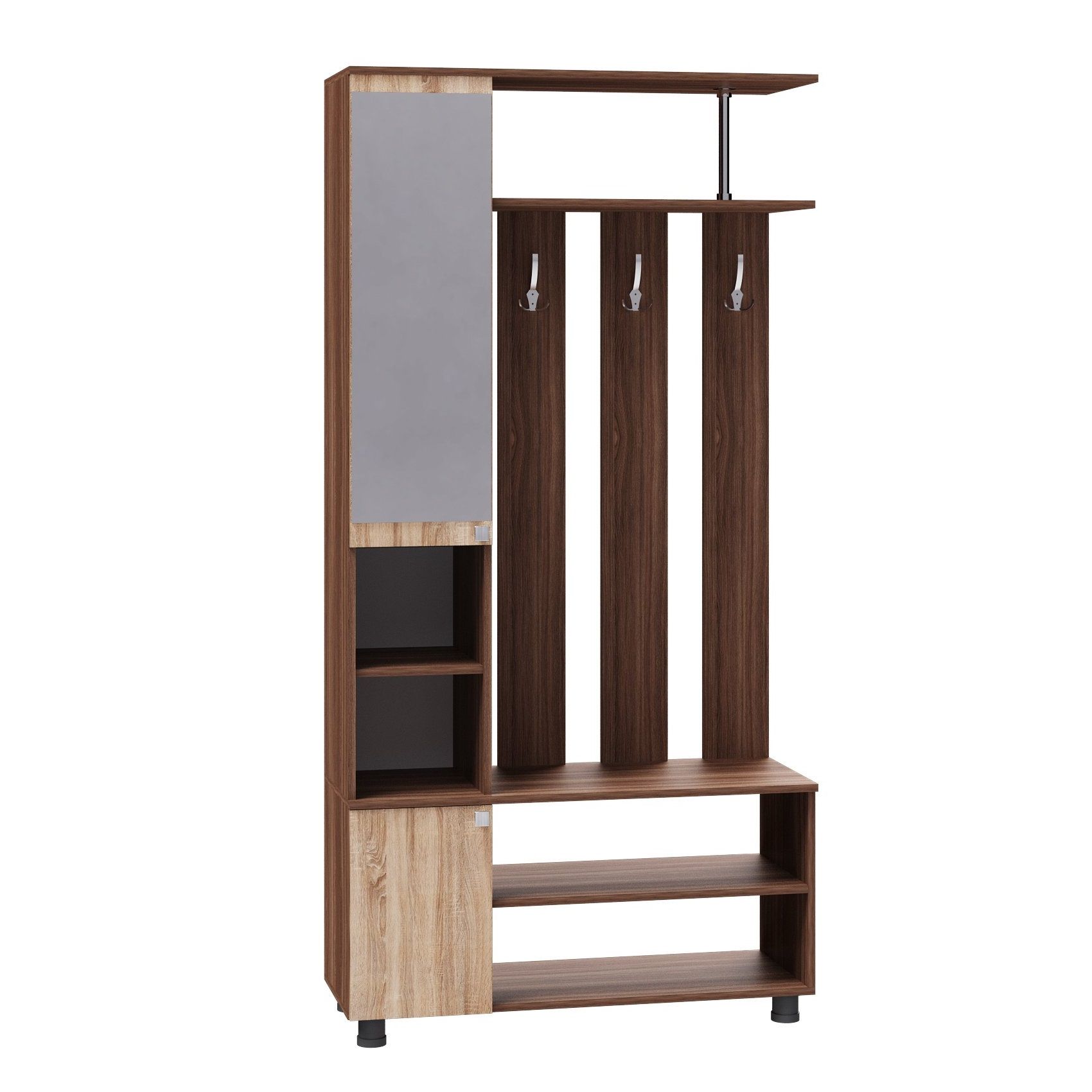 Прихожая 1000х200х370 мм Ясень шимо/Дуб сонома