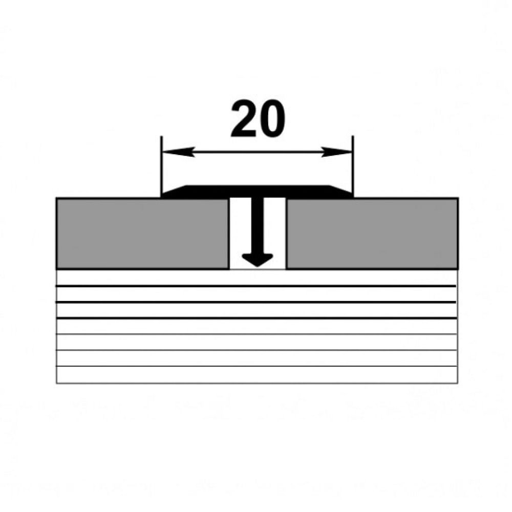 Профиль Т-образный ЛС 10.2700.051 20х2700 мм Сосна жемчужная