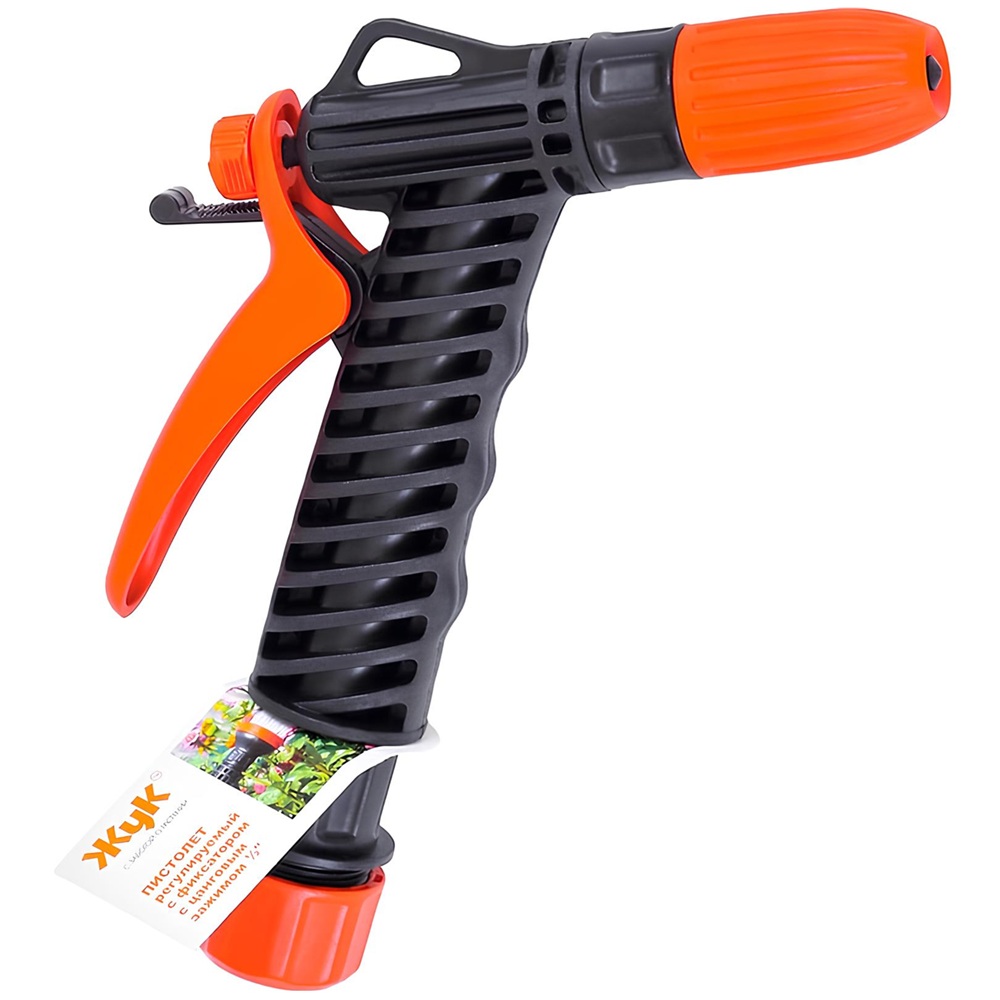 Распылитель пистолетный с фиксатором и цанговым зажимом 1/2" Жук