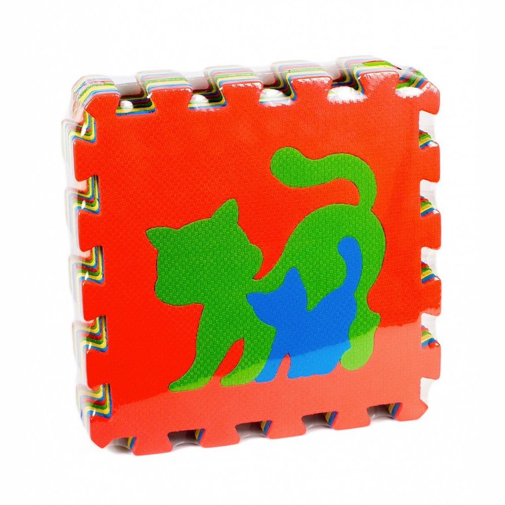 Мягкий пол пазлы Животные 33х33 см