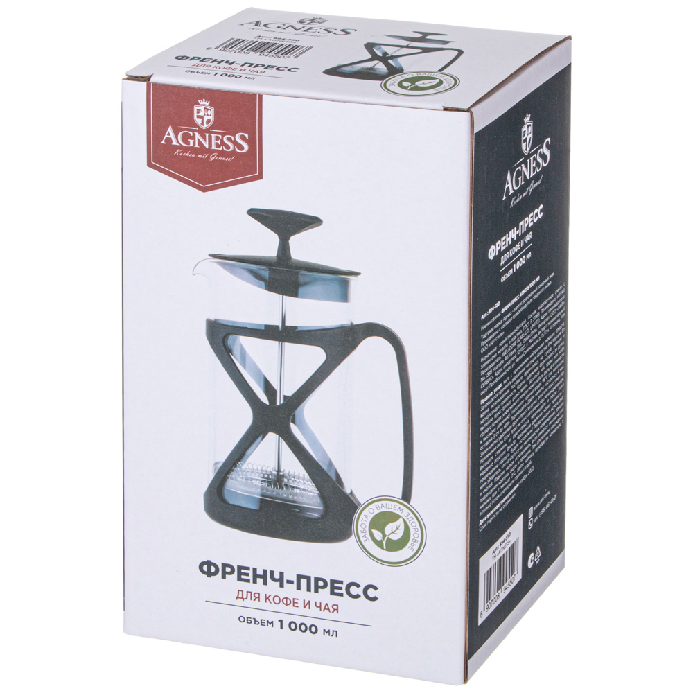 Френч-пресс Agness 894-550 1000 мл