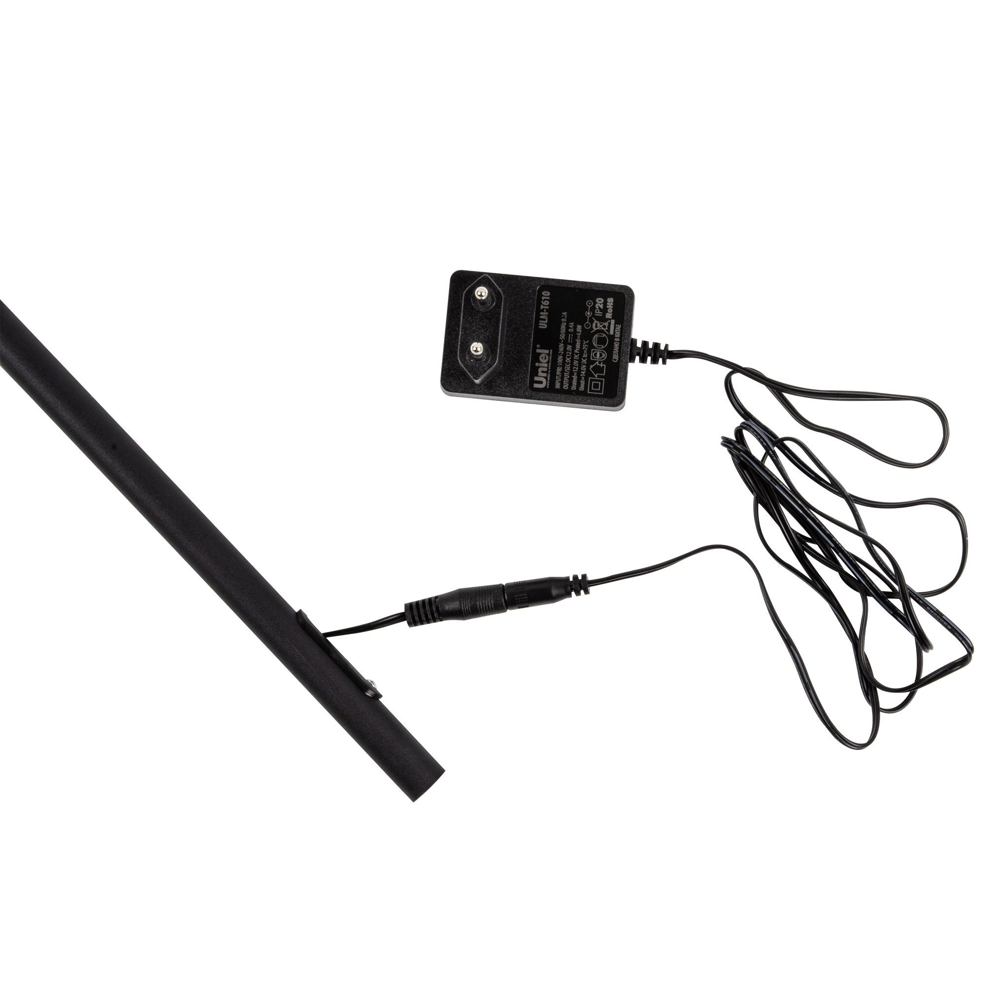 Торшер ULM-T610 7W/4500K/DIM black