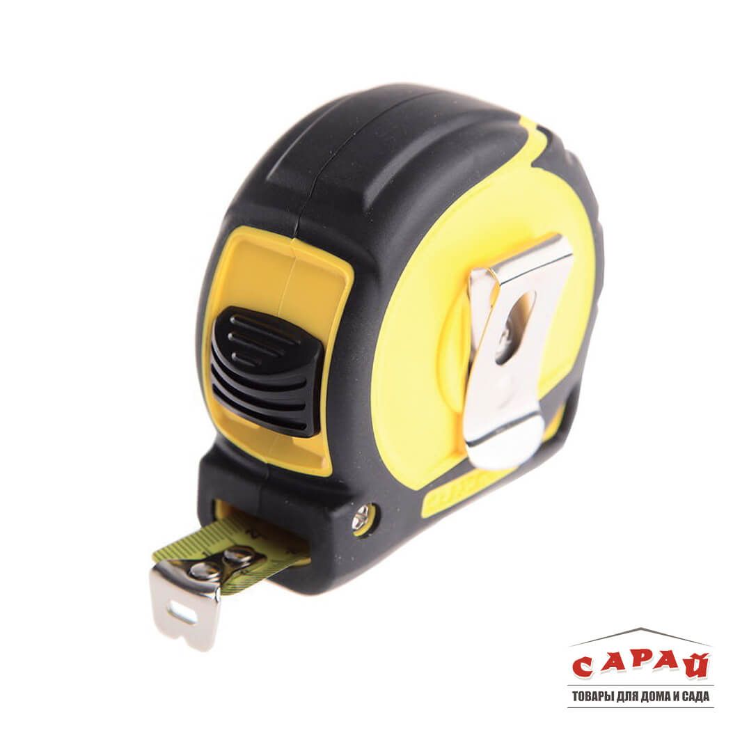 Рулетка 5 м х 18 мм противоударная Pro Sar