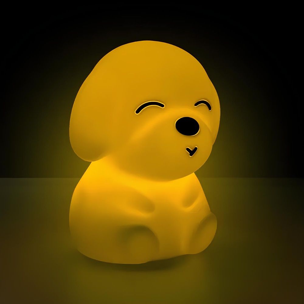 Светильник-ночник силиконовый Собачка WH-A06 USB аккумулятор 1200мАч 3000К+RGB Включай (1/60)