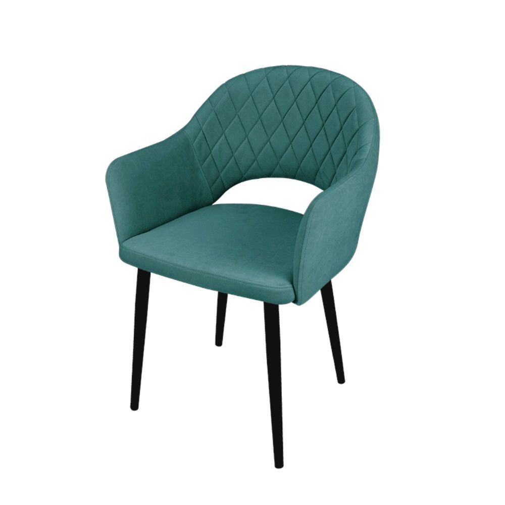 Стул Sofia бирюза/черный муар