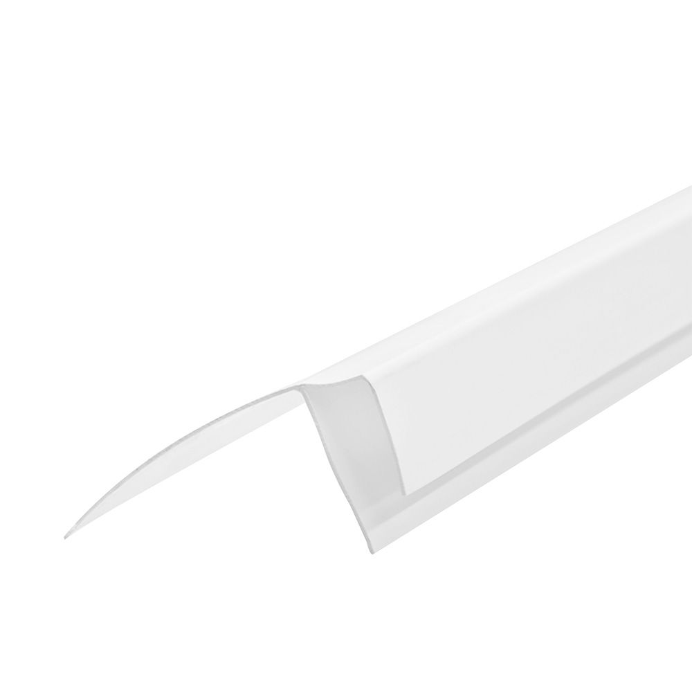 Профиль ПВХ F-образный белый 3000х60 мм